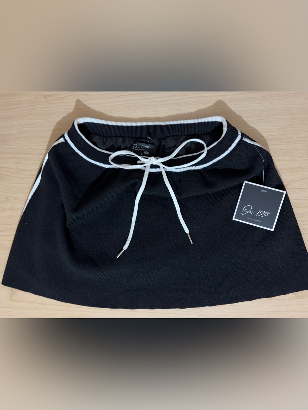Black Sport Mini Skirt Size L